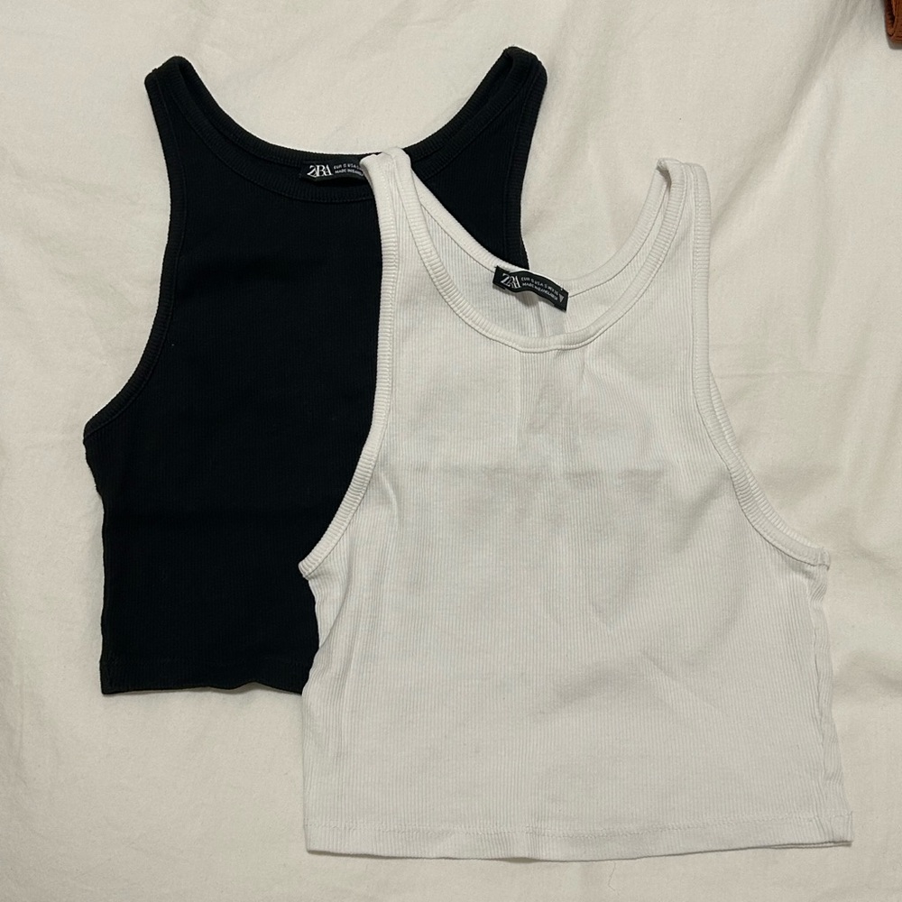 BUNDLE DEAL! 2 pack Ribbed Crop Tanks